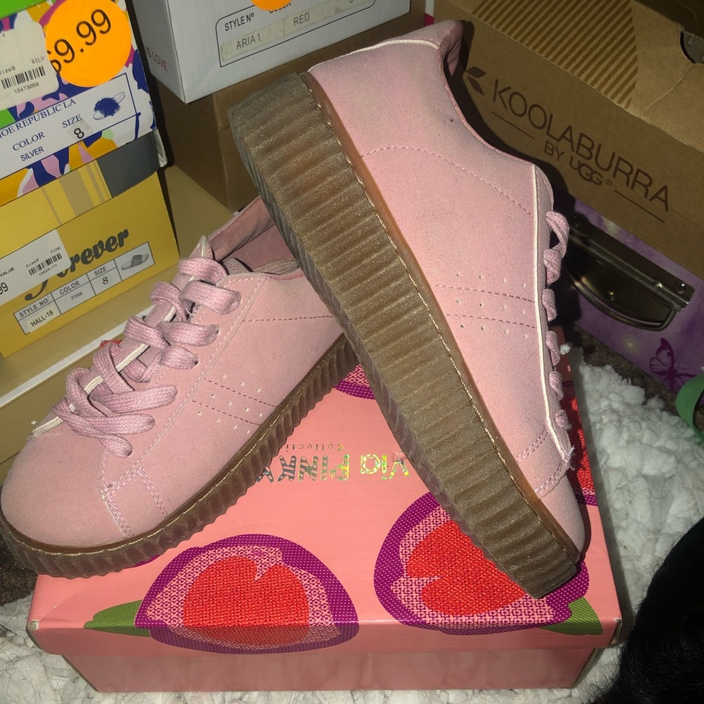 Pink platforms